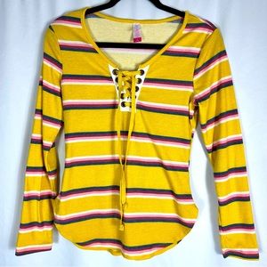 LONG SLEEVE STRIP SHIRT